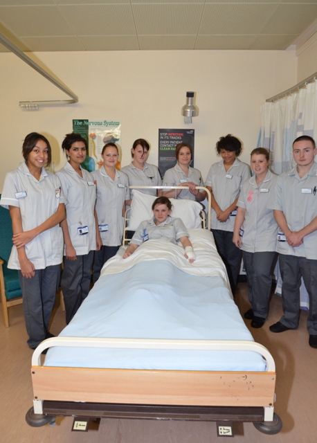 Picture from left: apprentices Kirsty Johnson, Mehvish Akhtar, Rachel Buckingham, Kelly Noble, Shona Durbin, Rebecca Harper, Lydia Douglas, Kirsty Rollings, and Daniel Clare.