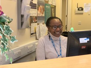 Valerie is one of our receptionists at the Lyng Health Centre.