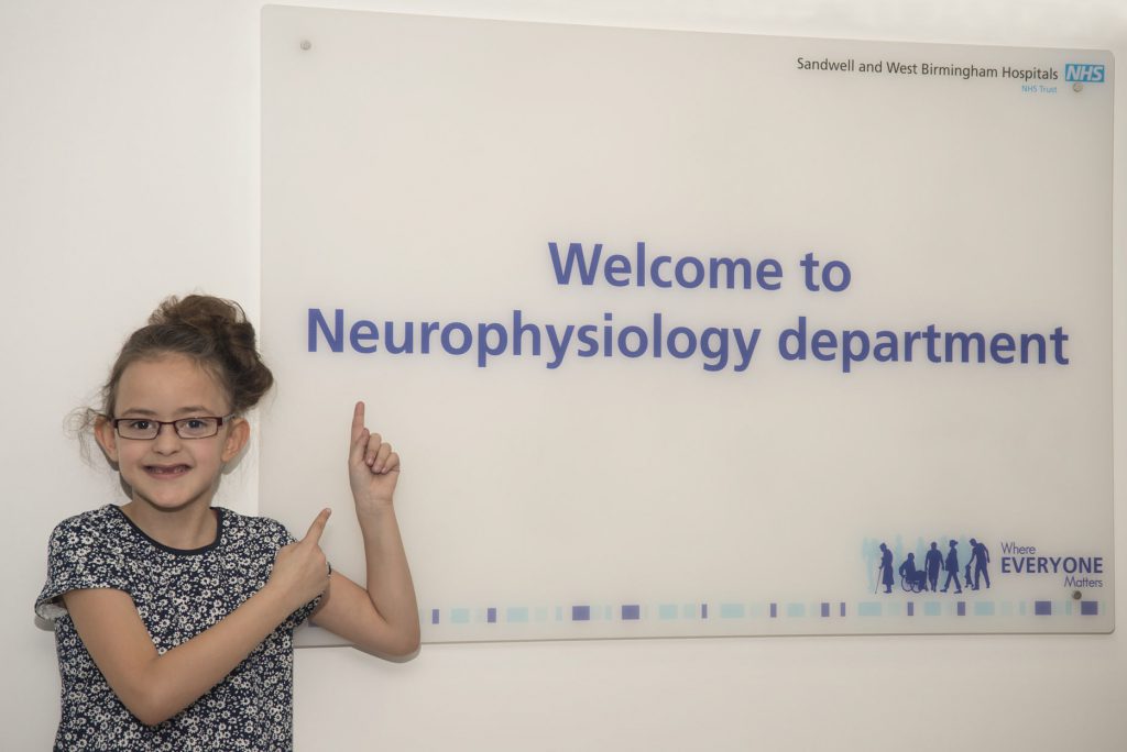 Sophie at the Neurophysiology department
