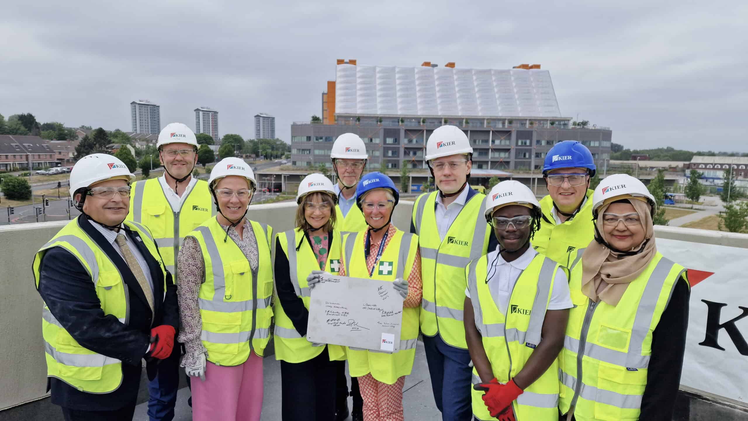 Local leaders, education providers, partners and students gathered on-site today to celebrate the construction milestone and highlight the transformational impact the campus will have for learners today and generations to come.