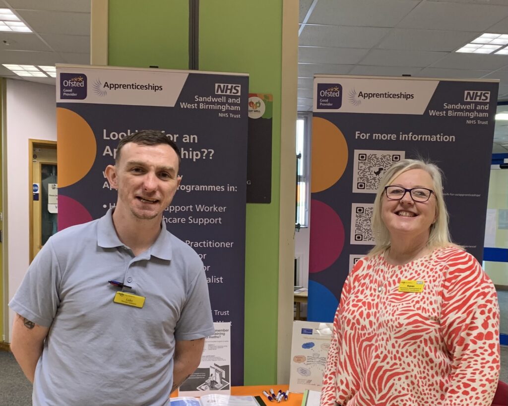 Apprentice Luke Ruston alongside Apprenticeship Coordinator Karen Whitehouse