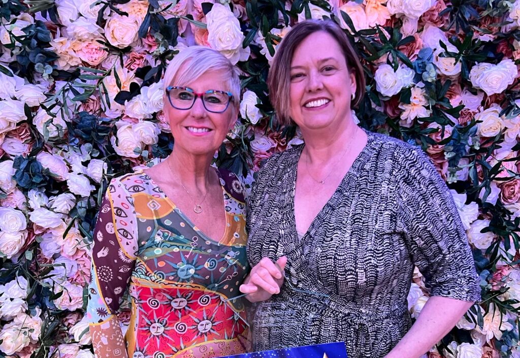 Diane Wake alongside Claire Murphy