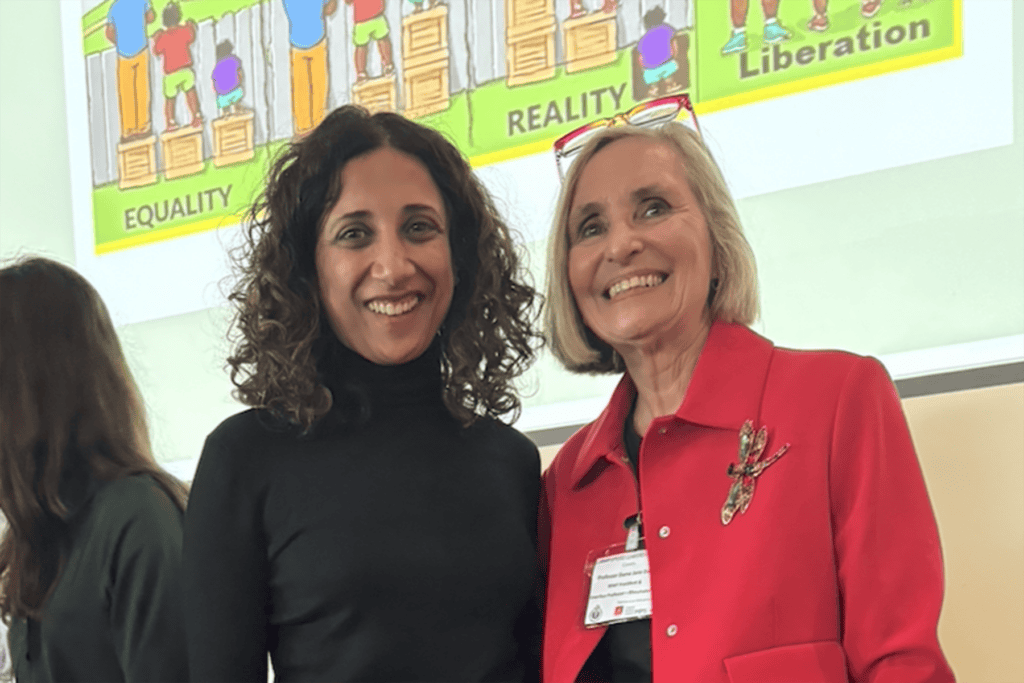 Dr Sarb Clare MBE alongside Dame Jane Dacre, current President of the Medical Women's Federation 